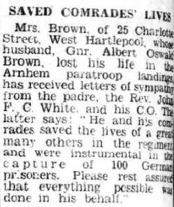 Hartlepool Mail Monday 30th October 1944